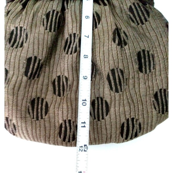 Designs By Jennifer Fleming Unique Gold & Black Dot Pattern Purse - Picture 4 of 6